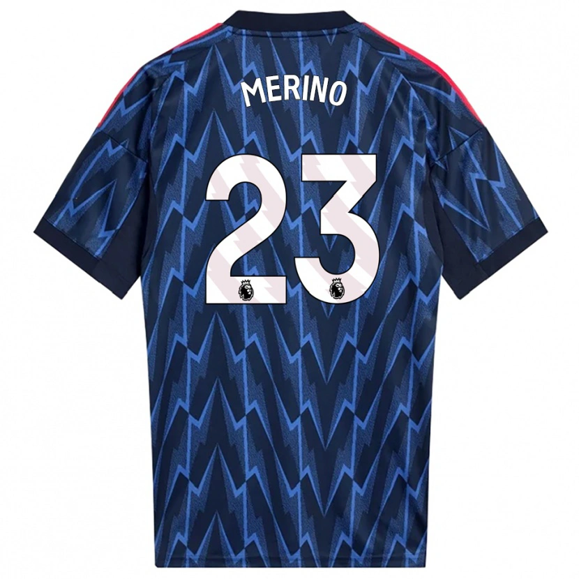 Danxen Niño Camiseta Mikel Merino #23 Marino Rojo 2ª Equipación 2025/26 La Camisa