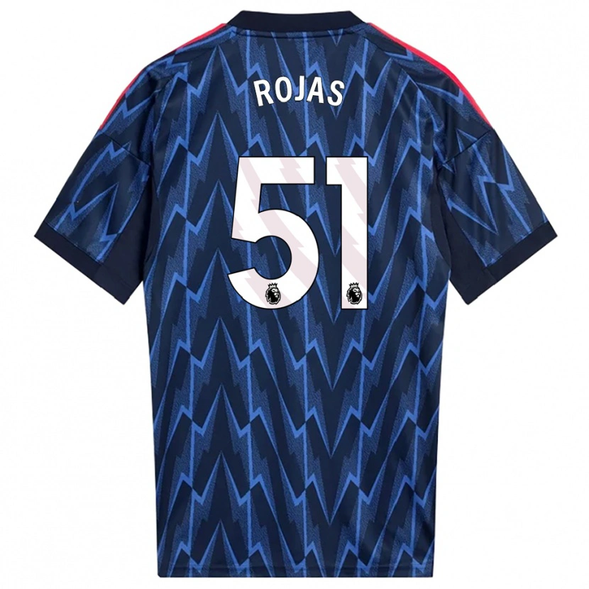 Danxen Niño Camiseta Alexéi Rojas #51 Marino Rojo 2ª Equipación 2025/26 La Camisa