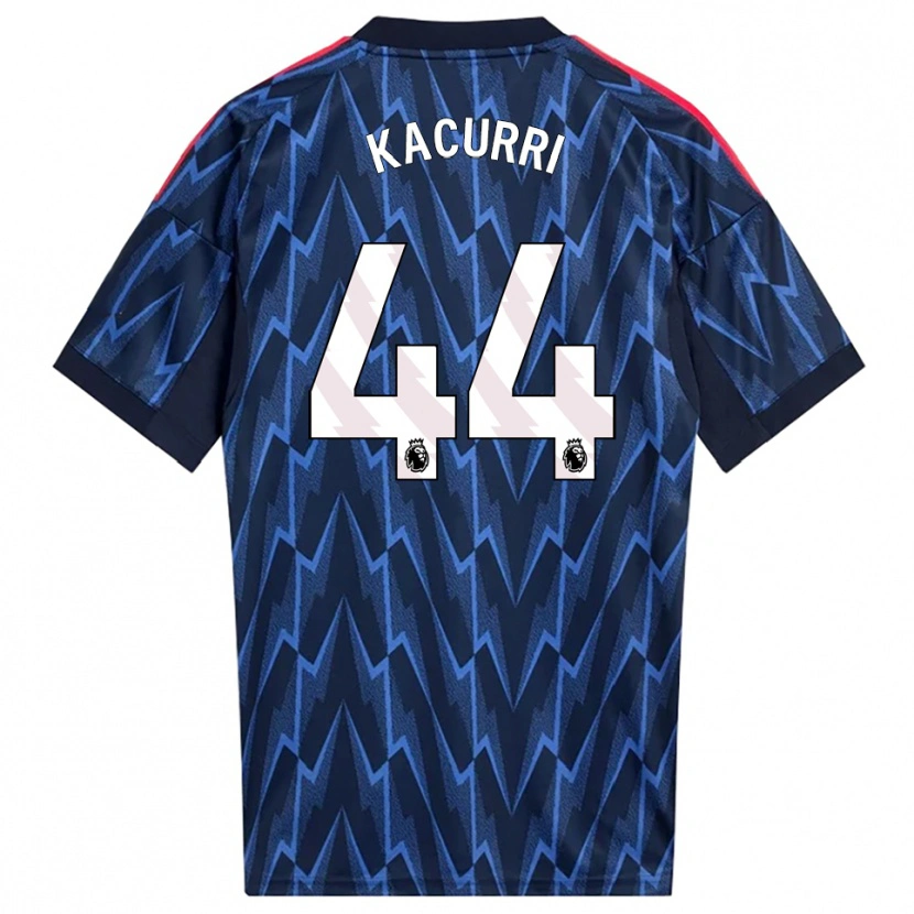Danxen Niño Camiseta Maldini Kacurri #44 Marino Rojo 2ª Equipación 2025/26 La Camisa