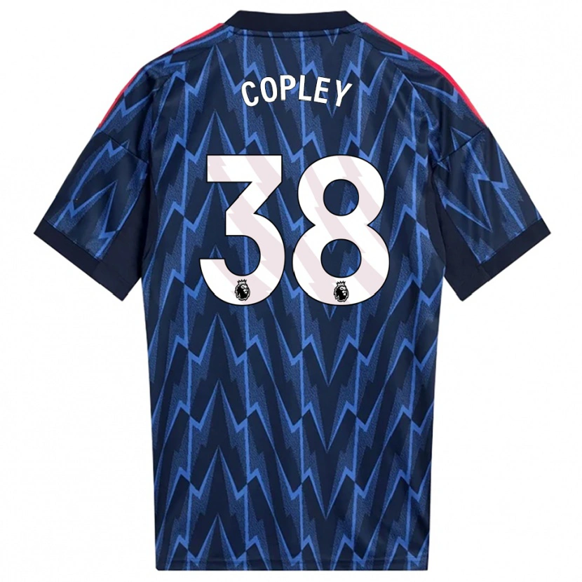 Danxen Niño Camiseta Louie Copley #38 Marino Rojo 2ª Equipación 2025/26 La Camisa