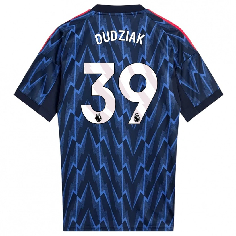 Danxen Niño Camiseta Harrison Dudziak #39 Marino Rojo 2ª Equipación 2025/26 La Camisa