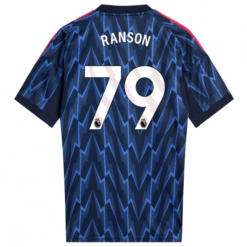 Danxen Niño Camiseta Khari Ranson #79 Marino Rojo 2ª Equipación 2025/26 La Camisa