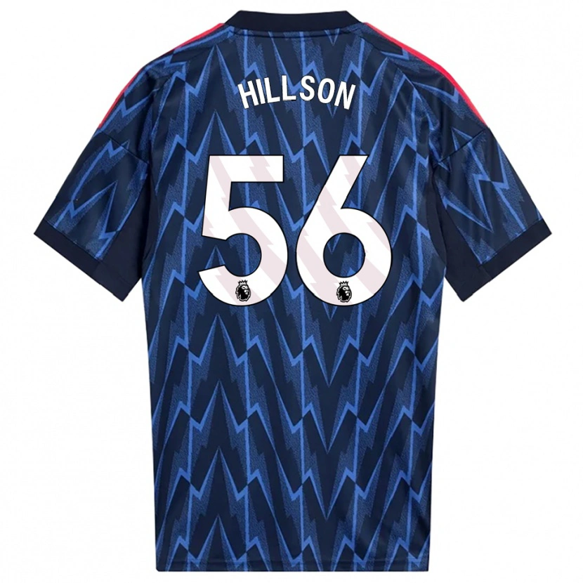 Danxen Niño Camiseta James Hillson #56 Marino Rojo 2ª Equipación 2025/26 La Camisa
