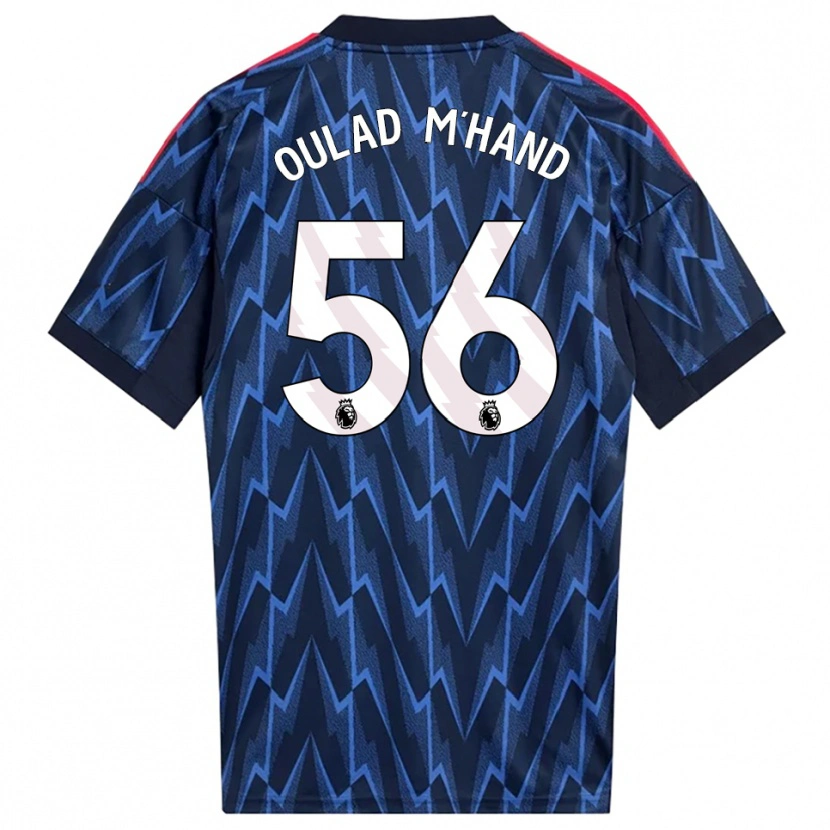 Danxen Niño Camiseta Salah-Eddine Oulad M'hand #56 Marino Rojo 2ª Equipación 2025/26 La Camisa