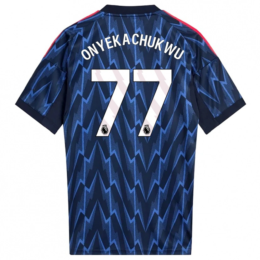 Danxen Niño Camiseta Samuel Onyekachukwu #77 Marino Rojo 2ª Equipación 2025/26 La Camisa