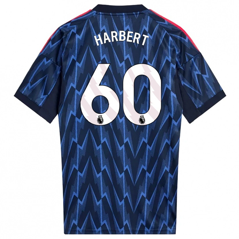 Danxen Niño Camiseta Laila Harbert #60 Marino Rojo 2ª Equipación 2025/26 La Camisa