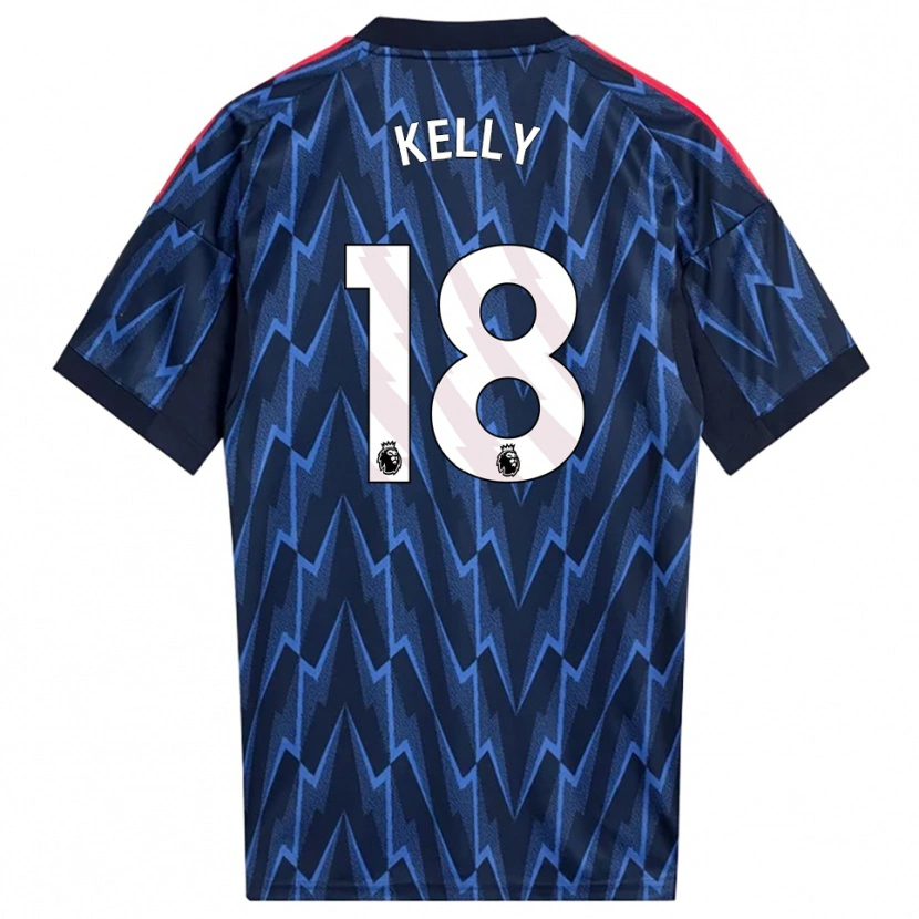 Danxen Niño Camiseta Chloe Kelly #18 Marino Rojo 2ª Equipación 2025/26 La Camisa