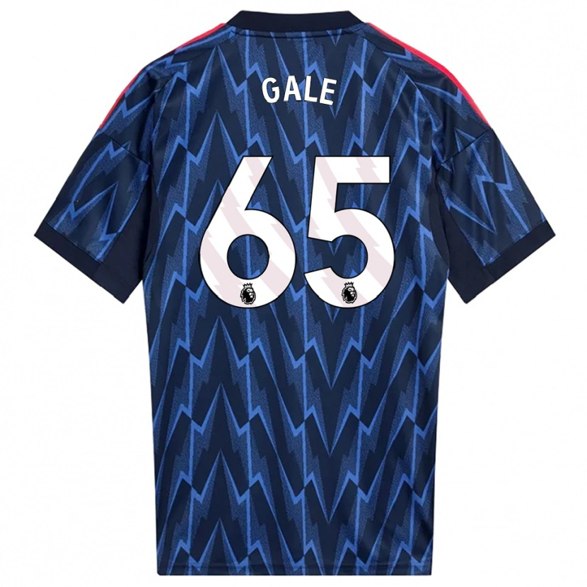 Danxen Niño Camiseta Jessie Gale #65 Marino Rojo 2ª Equipación 2025/26 La Camisa