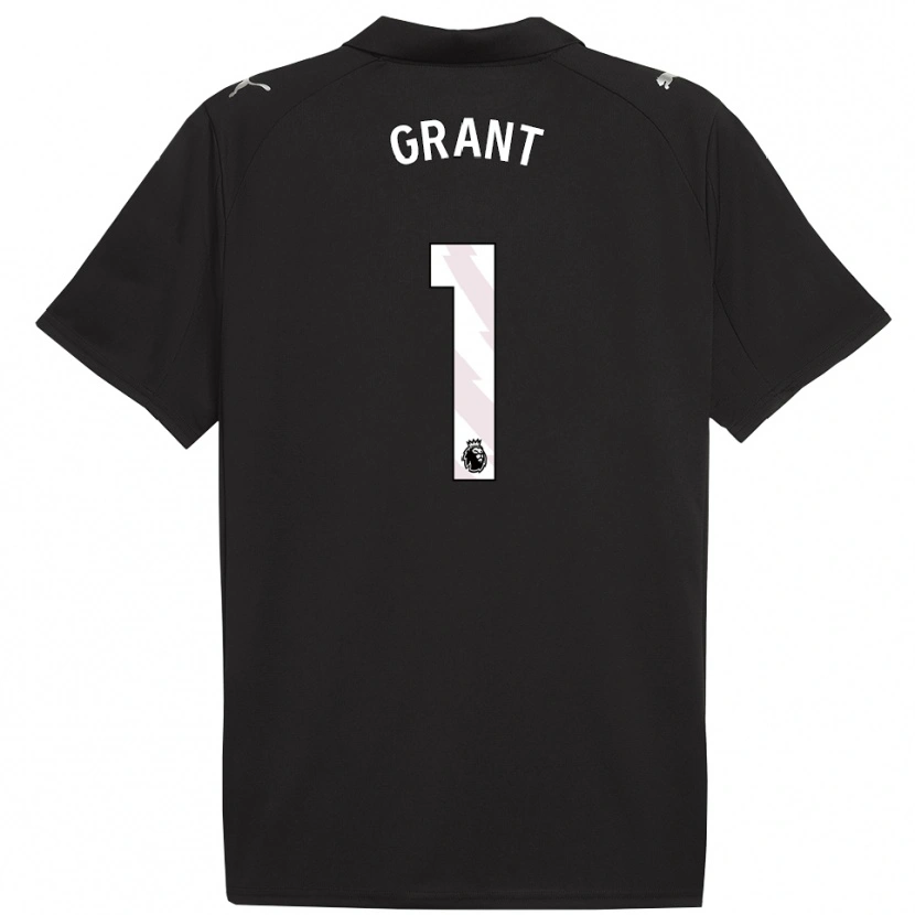 Danxen Niño Camiseta True Grant #1 Negro Blanco 2ª Equipación 2025/26 La Camisa