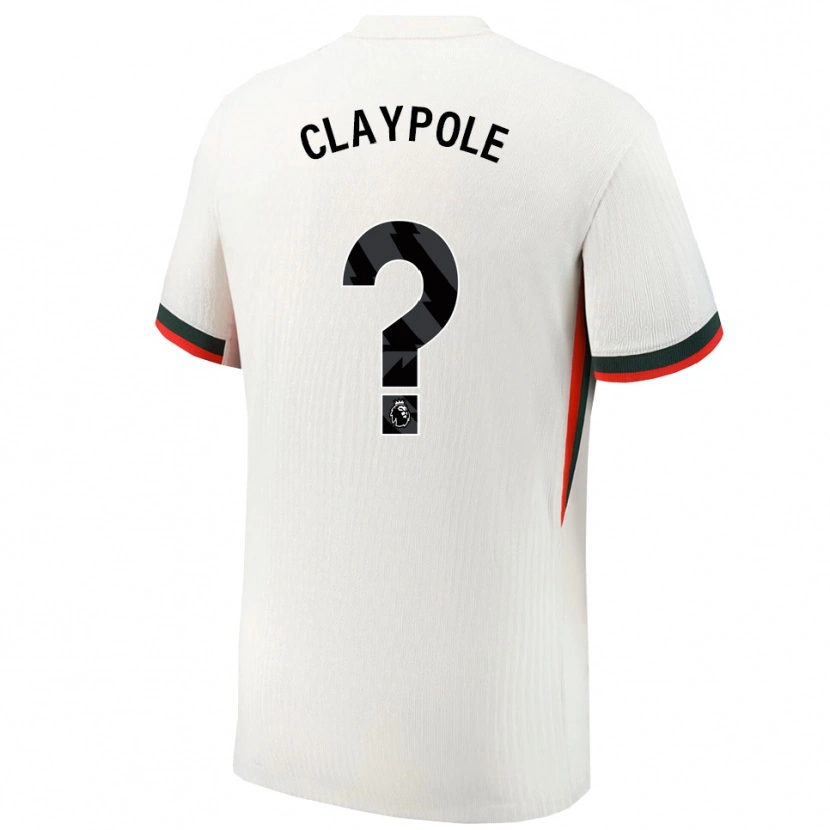 Danxen Niño Camiseta Aimee Claypole #0 Blanco Verde 2ª Equipación 2025/26 La Camisa