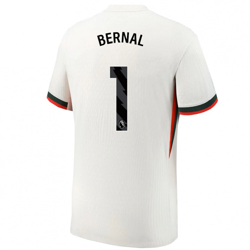 Danxen Niño Camiseta Freddy Bernal #1 Blanco Verde 2ª Equipación 2025/26 La Camisa