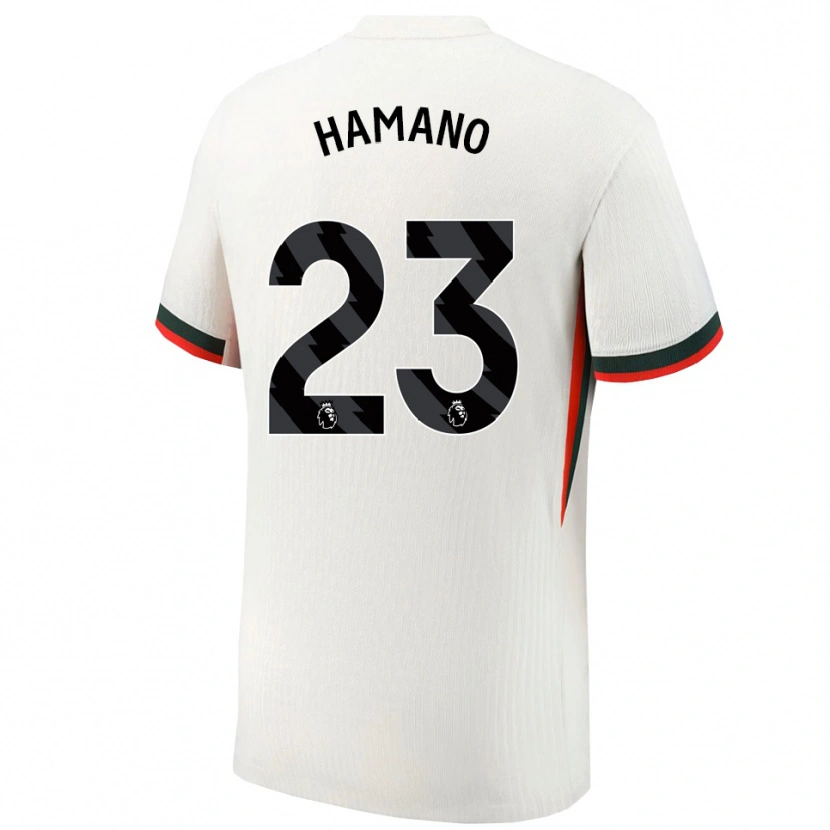 Danxen Niño Camiseta Maika Hamano #23 Blanco Verde 2ª Equipación 2025/26 La Camisa