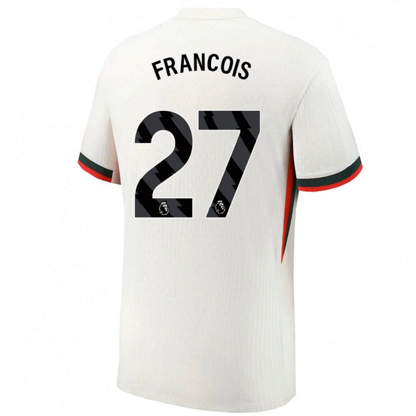 Danxen Niño Camiseta Oriane Jean-François #27 Blanco Verde 2ª Equipación 2025/26 La Camisa