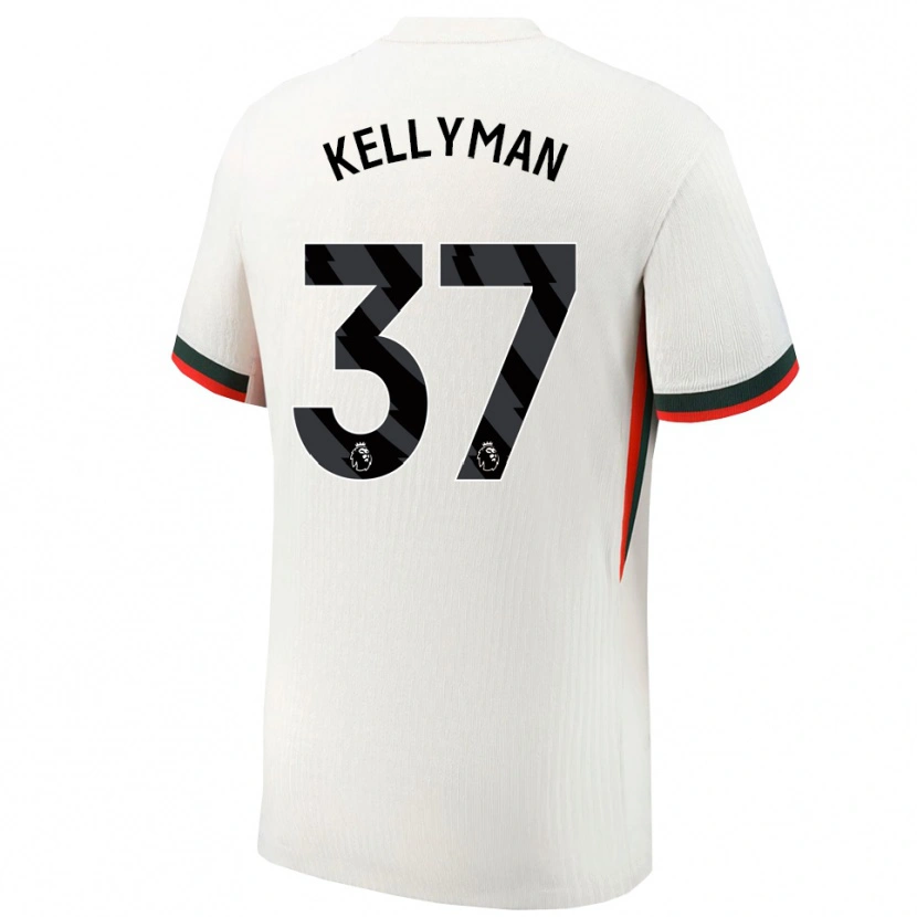 Danxen Niño Camiseta Omari Kellyman #37 Blanco Verde 2ª Equipación 2025/26 La Camisa