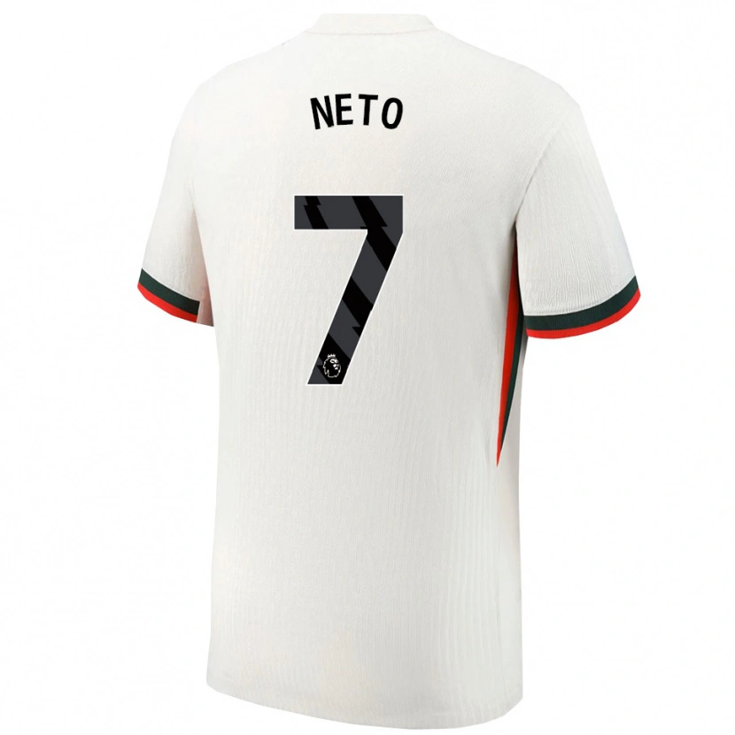 Danxen Niño Camiseta Pedro Neto #7 Blanco Verde 2ª Equipación 2025/26 La Camisa