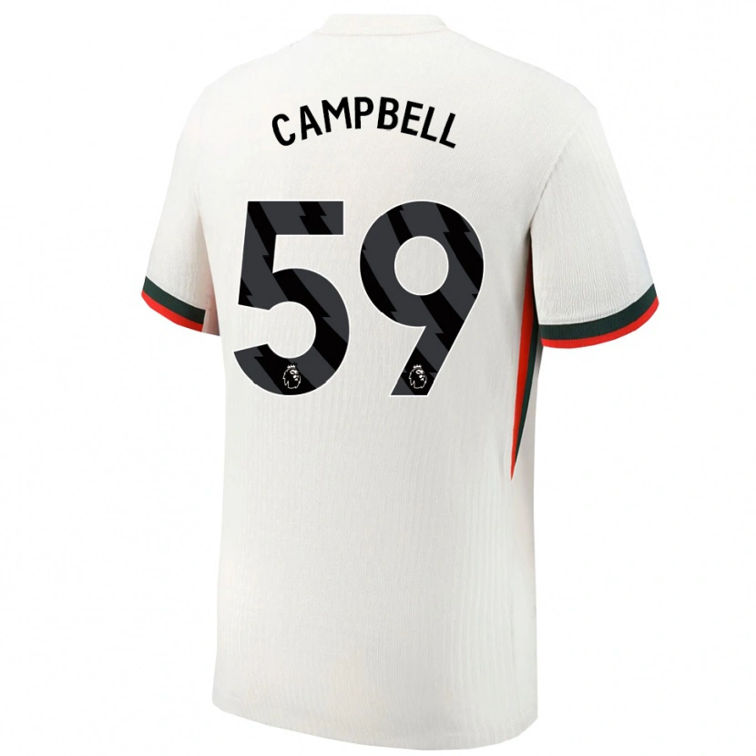 Danxen Niño Camiseta Harrison Murray-Campbell #59 Blanco Verde 2ª Equipación 2025/26 La Camisa