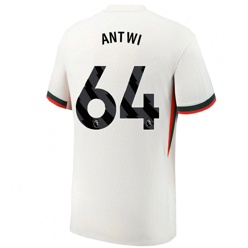 Danxen Niño Camiseta Genesis Antwi #64 Blanco Verde 2ª Equipación 2025/26 La Camisa