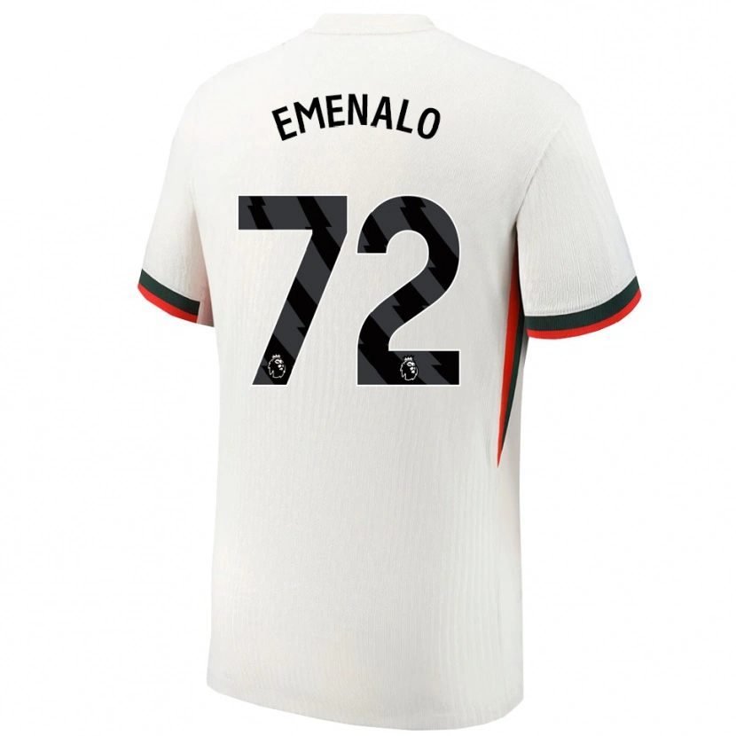 Danxen Niño Camiseta Landon Emenalo #72 Blanco Verde 2ª Equipación 2025/26 La Camisa