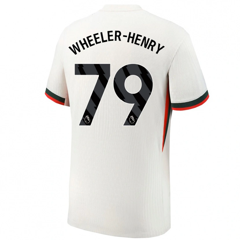 Danxen Niño Camiseta Joseph Wheeler-Henry #79 Blanco Verde 2ª Equipación 2025/26 La Camisa