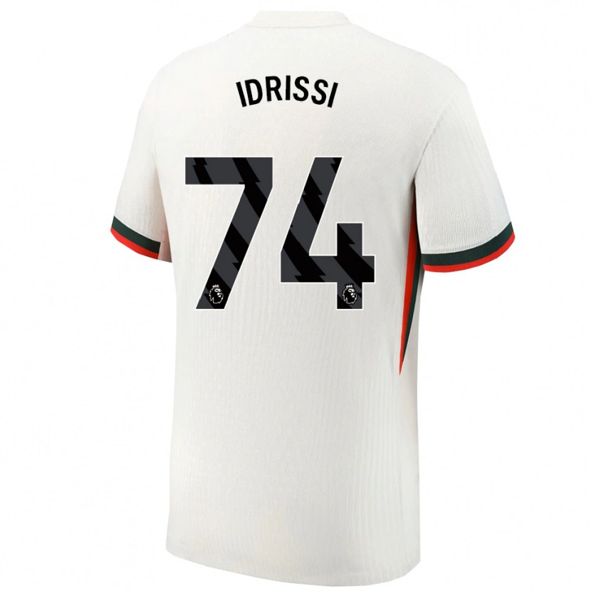 Danxen Niño Camiseta Yahya Idrissi #74 Blanco Verde 2ª Equipación 2025/26 La Camisa