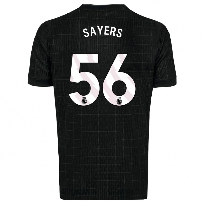 Danxen Niño Camiseta Charlie Sayers #56 Negro Gris 2ª Equipación 2025/26 La Camisa