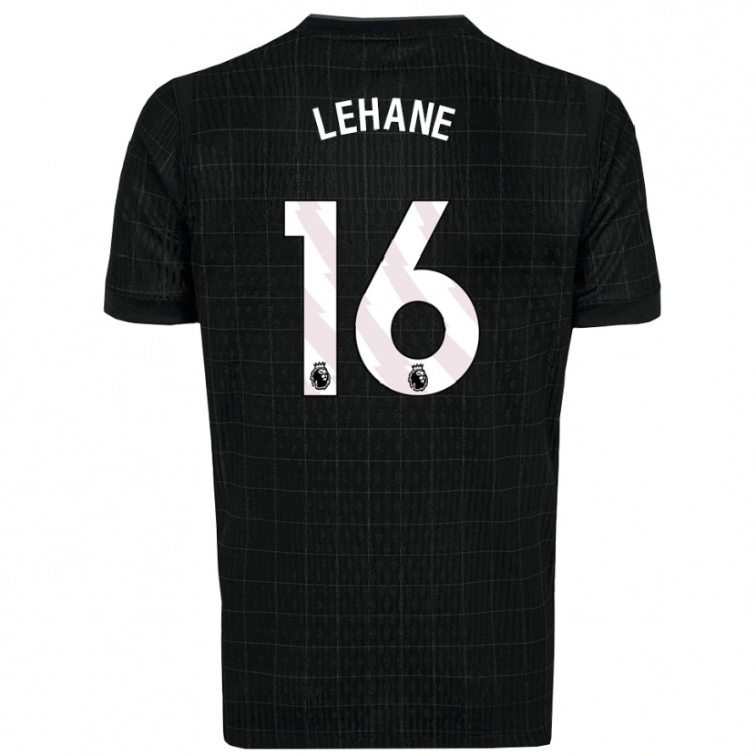 Danxen Niño Camiseta Ellis Lehane #16 Negro Gris 2ª Equipación 2025/26 La Camisa
