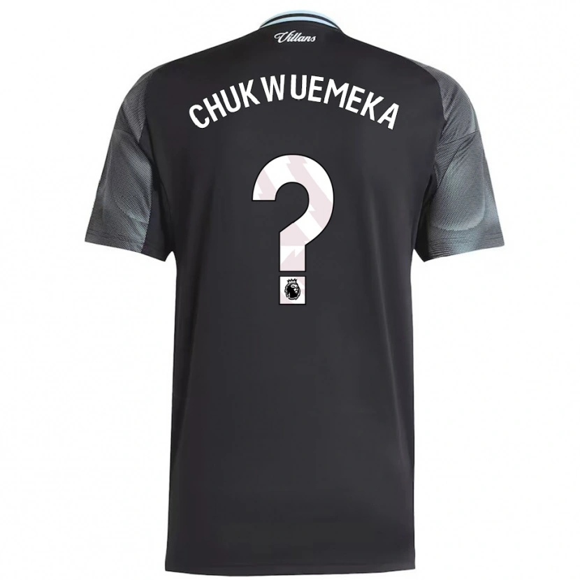 Danxen Niño Camiseta Caleb Chukwuemeka #0 Negro Celeste 2ª Equipación 2025/26 La Camisa