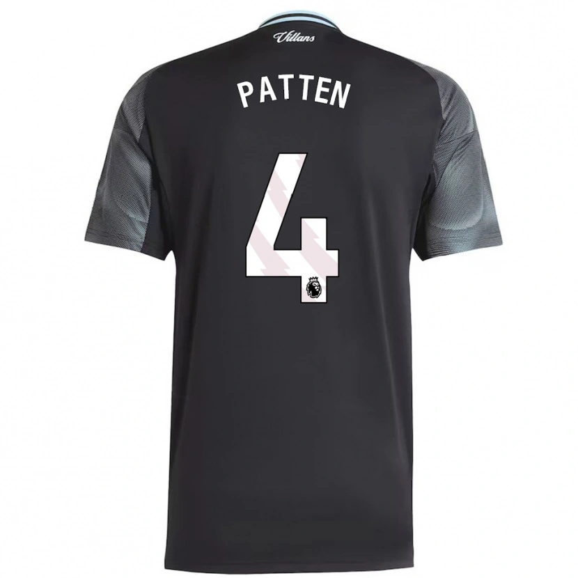 Danxen Niño Camiseta Anna Patten #4 Negro Celeste 2ª Equipación 2025/26 La Camisa