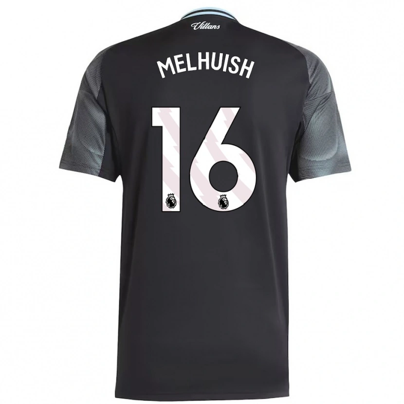 Danxen Niño Camiseta Lennon Melhuish #16 Negro Celeste 2ª Equipación 2025/26 La Camisa