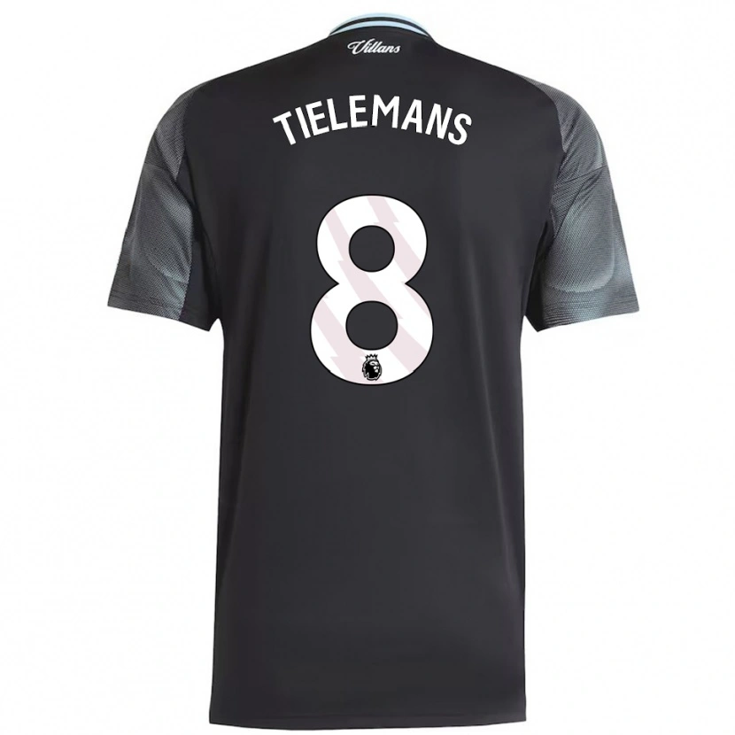 Danxen Niño Camiseta Youri Tielemans #8 Negro Celeste 2ª Equipación 2025/26 La Camisa