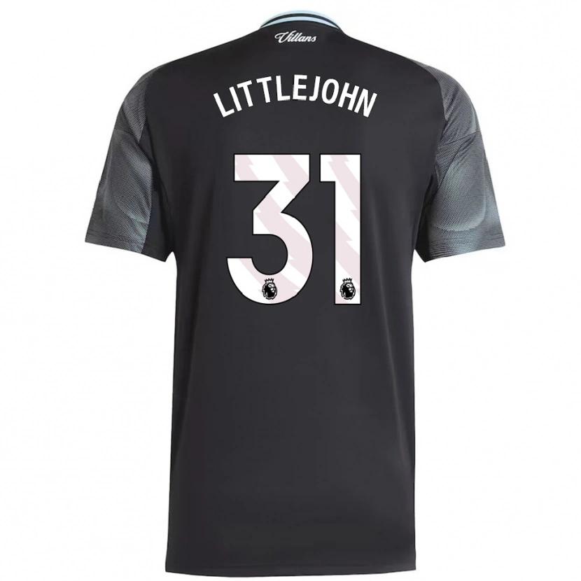 Danxen Niño Camiseta Ruesha Littlejohn #31 Negro Celeste 2ª Equipación 2025/26 La Camisa
