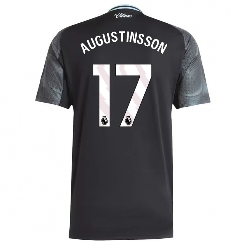 Danxen Niño Camiseta Ludwig Augustinsson #17 Negro Celeste 2ª Equipación 2025/26 La Camisa