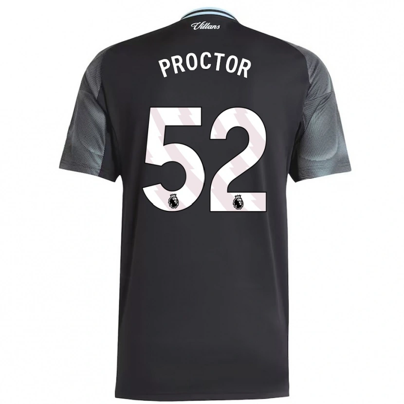 Danxen Niño Camiseta Sam Proctor #52 Negro Celeste 2ª Equipación 2025/26 La Camisa