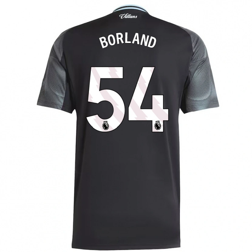Danxen Niño Camiseta Aidan Borland #54 Negro Celeste 2ª Equipación 2025/26 La Camisa