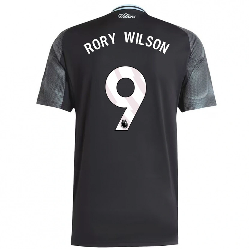 Danxen Niño Camiseta Rory Wilson #9 Negro Celeste 2ª Equipación 2025/26 La Camisa