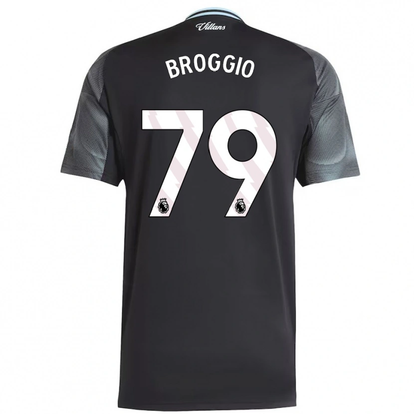 Danxen Niño Camiseta Ben Broggio #79 Negro Celeste 2ª Equipación 2025/26 La Camisa