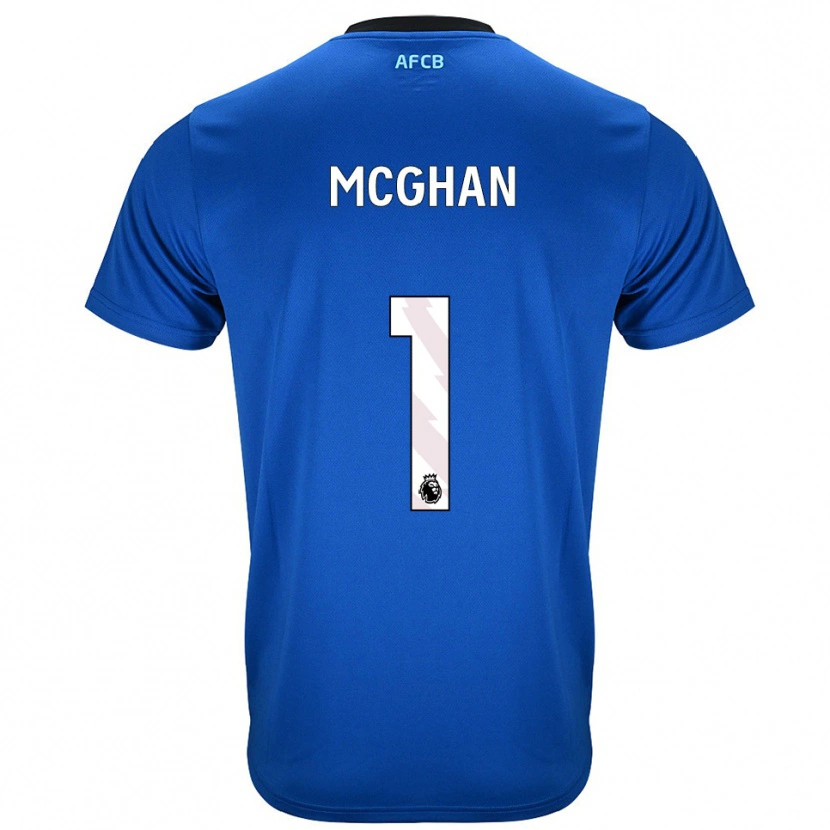 Danxen Niño Camiseta Hayden Mcghan #1 Azul Negro 2ª Equipación 2025/26 La Camisa