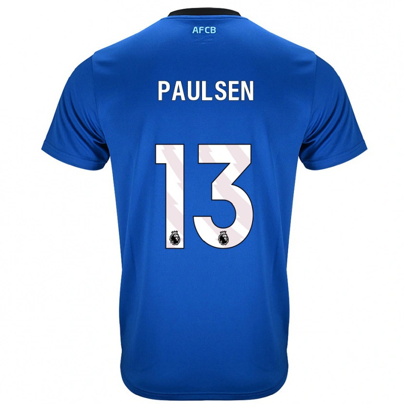 Danxen Niño Camiseta Alex Paulsen #13 Azul Negro 2ª Equipación 2025/26 La Camisa
