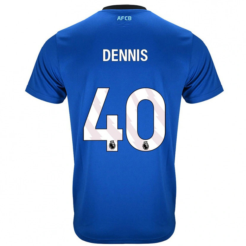 Danxen Niño Camiseta Will Dennis #40 Azul Negro 2ª Equipación 2025/26 La Camisa