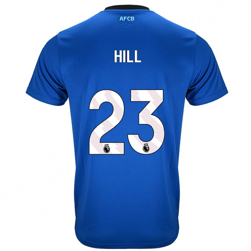 Danxen Niño Camiseta James Hill #23 Azul Negro 2ª Equipación 2025/26 La Camisa