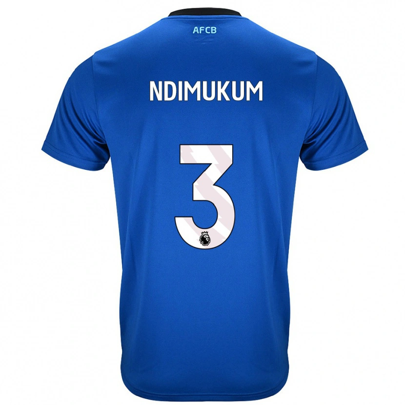 Danxen Niño Camiseta Dane Ndimukum #3 Azul Negro 2ª Equipación 2025/26 La Camisa