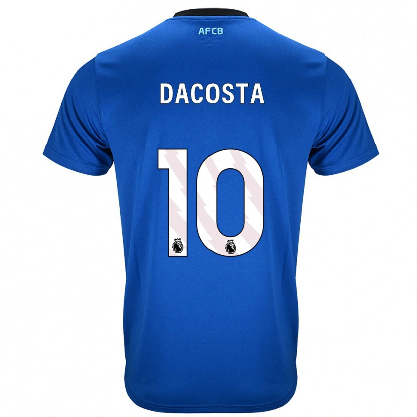 Danxen Niño Camiseta Michael Dacosta #10 Azul Negro 2ª Equipación 2025/26 La Camisa