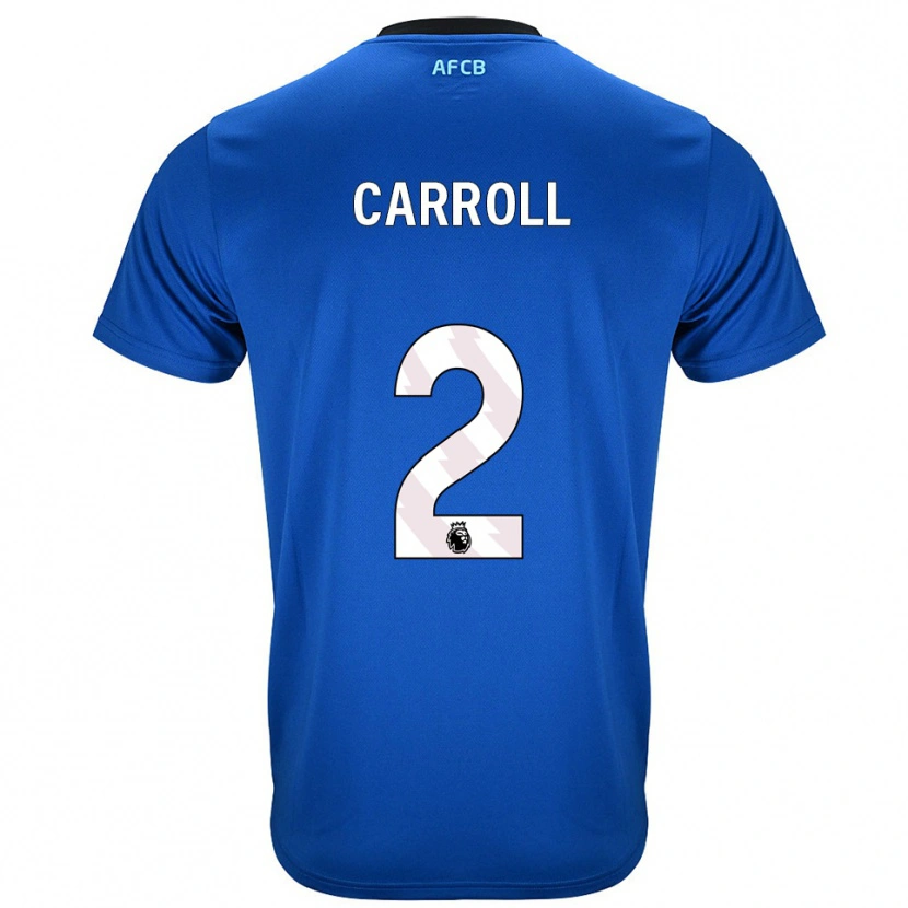 Danxen Niño Camiseta Ryan Carroll #2 Azul Negro 2ª Equipación 2025/26 La Camisa