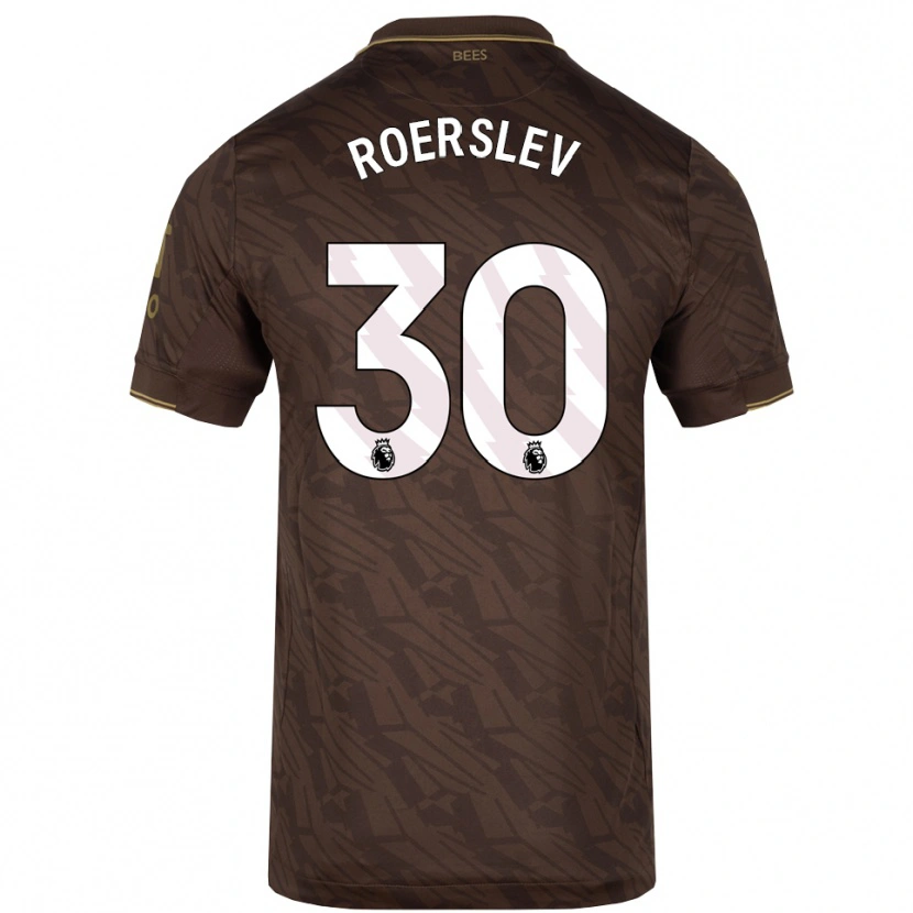 Danxen Niño Camiseta Mads Roerslev #30 Marrón Oro 2ª Equipación 2025/26 La Camisa