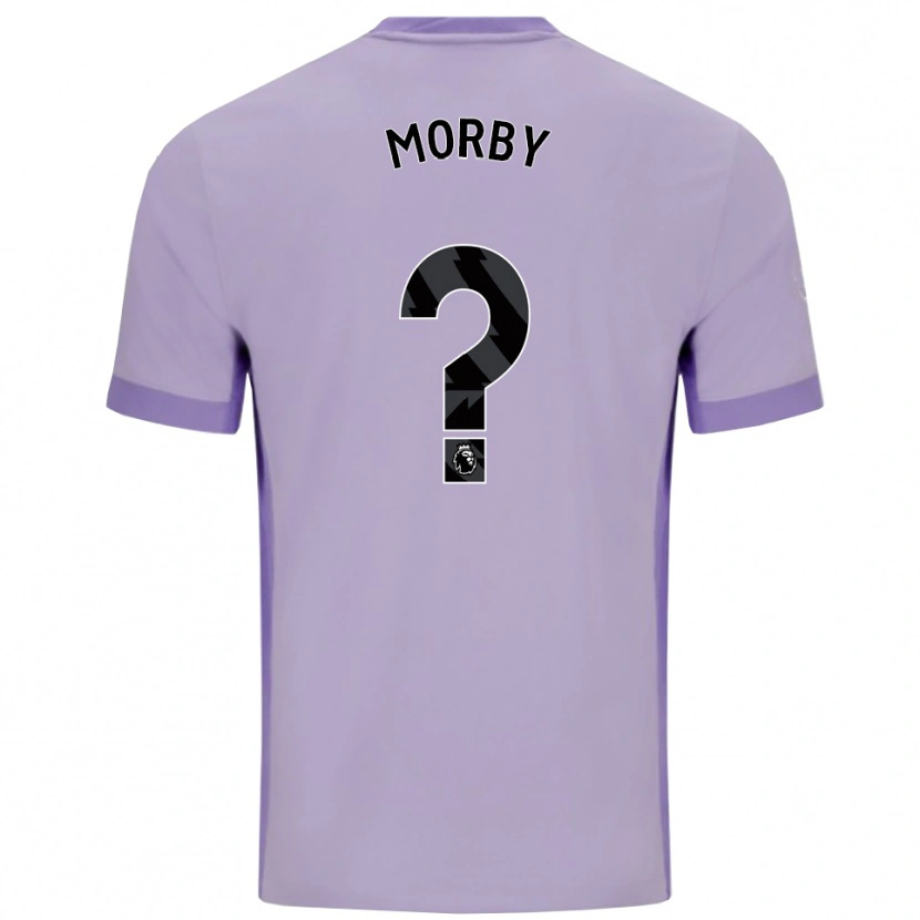 Danxen Niño Camiseta Jackson Morby #0 Morado Taro Blanco 2ª Equipación 2025/26 La Camisa
