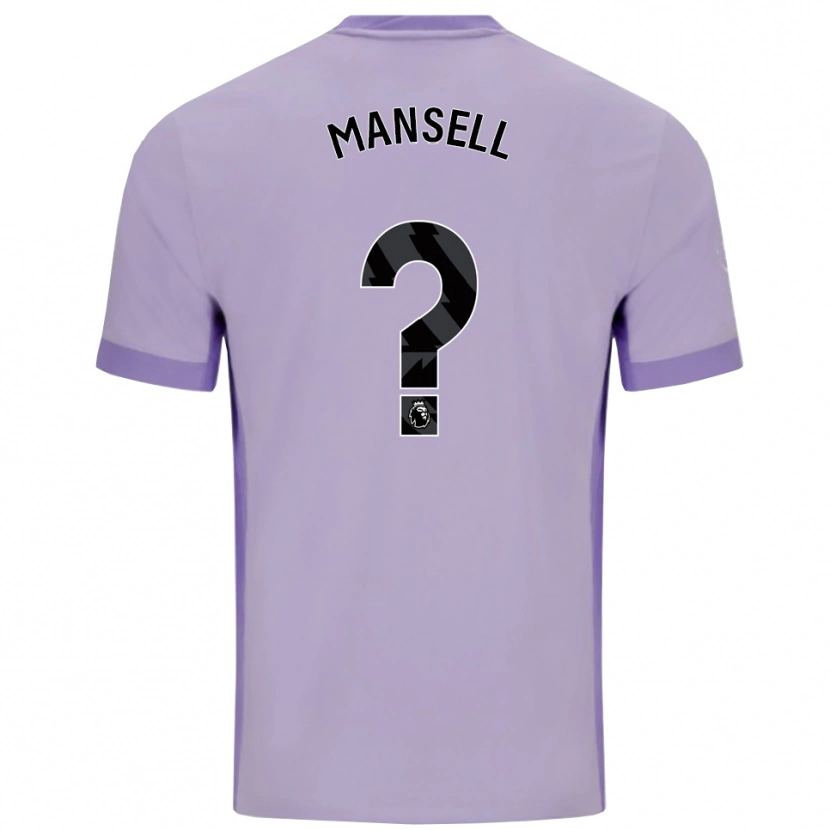 Danxen Niño Camiseta Alfie Mansell #0 Morado Taro Blanco 2ª Equipación 2025/26 La Camisa
