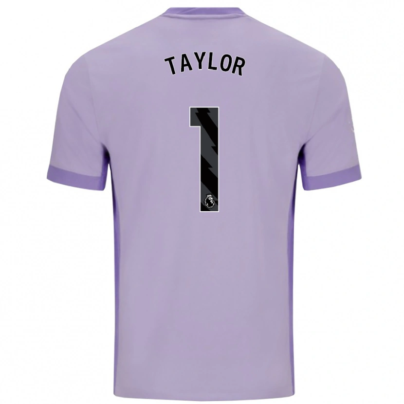 Danxen Niño Camiseta Finley Taylor #1 Morado Taro Blanco 2ª Equipación 2025/26 La Camisa