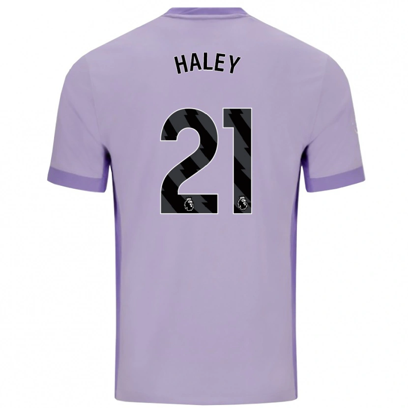 Danxen Niño Camiseta Madison Haley #21 Morado Taro Blanco 2ª Equipación 2025/26 La Camisa