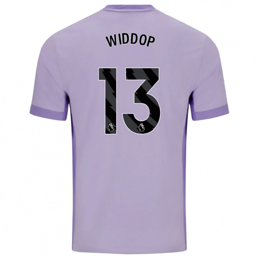 Danxen Niño Camiseta Fraser Widdop #13 Morado Taro Blanco 2ª Equipación 2025/26 La Camisa
