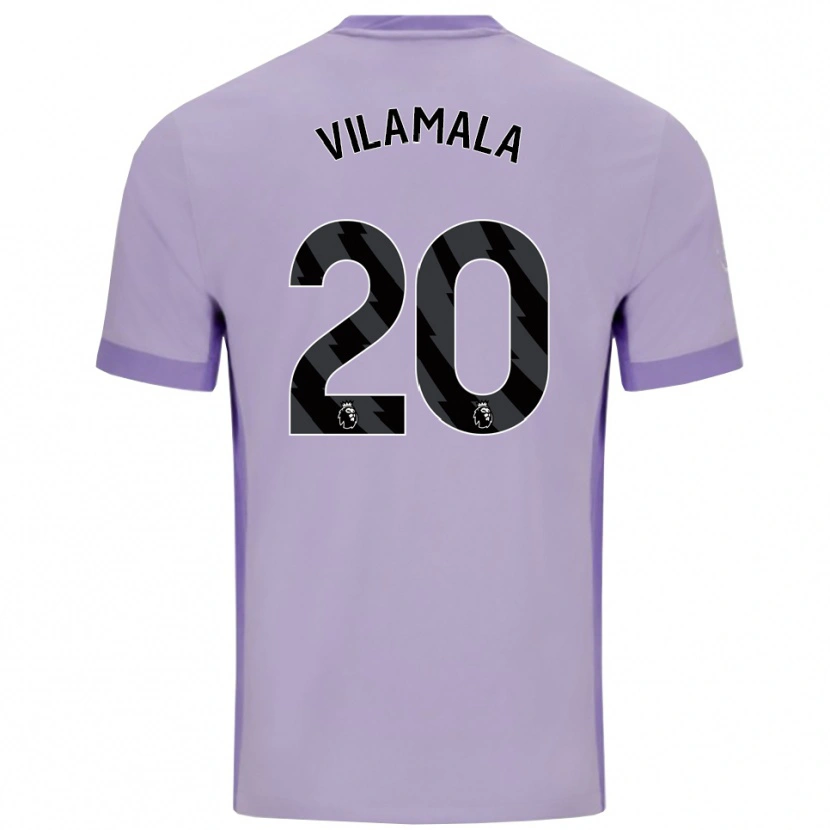 Danxen Niño Camiseta Bruna Vilamala #20 Morado Taro Blanco 2ª Equipación 2025/26 La Camisa